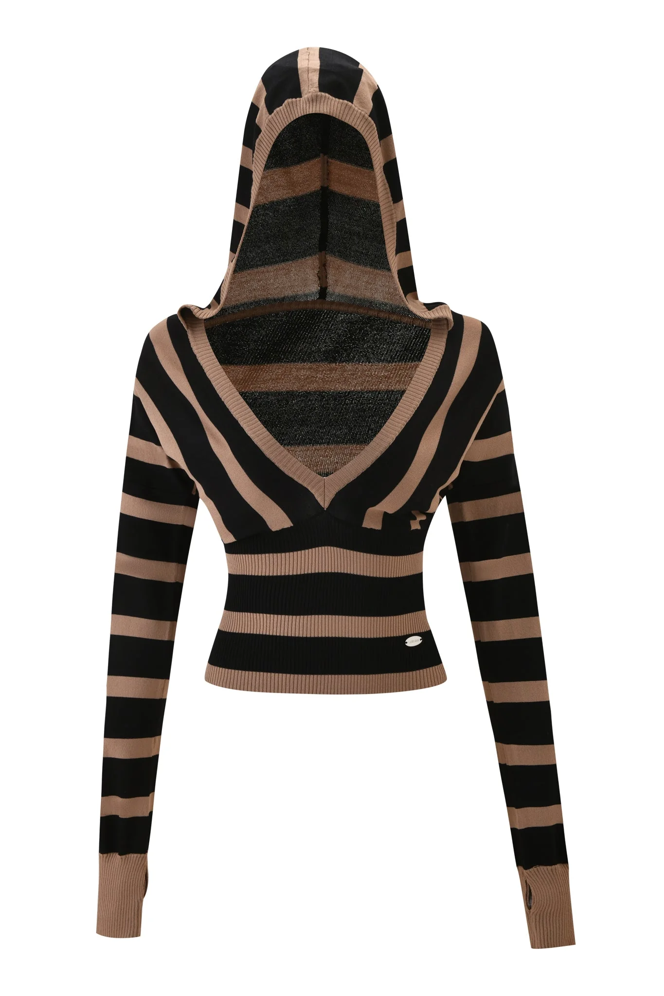 SUZI SWEATER - BLACK AND TAN STRIPE - Image 5
