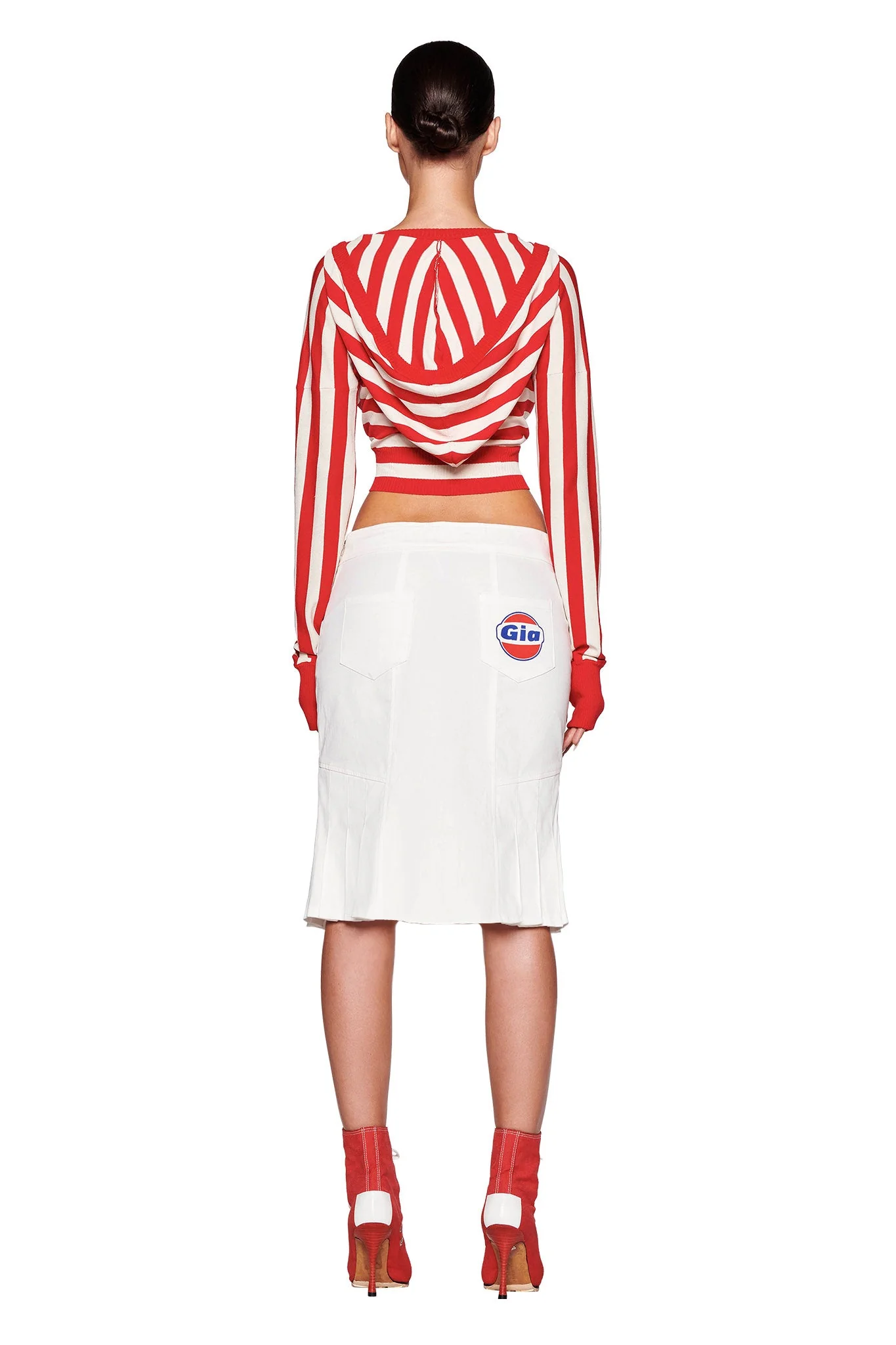 SUZI SWEATER - RED : STRIPE - Image 6