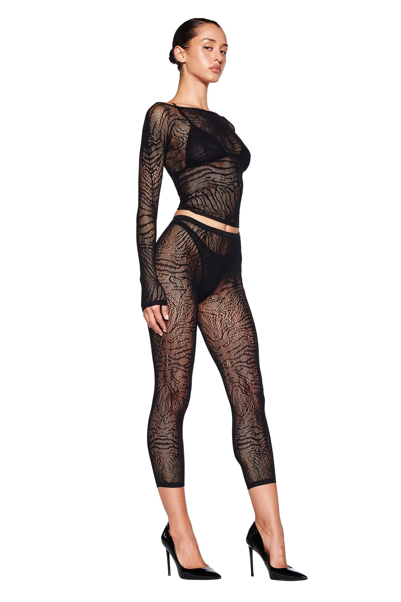 SYBIL CAPRI - BLACK : ZEBRA - Image 2