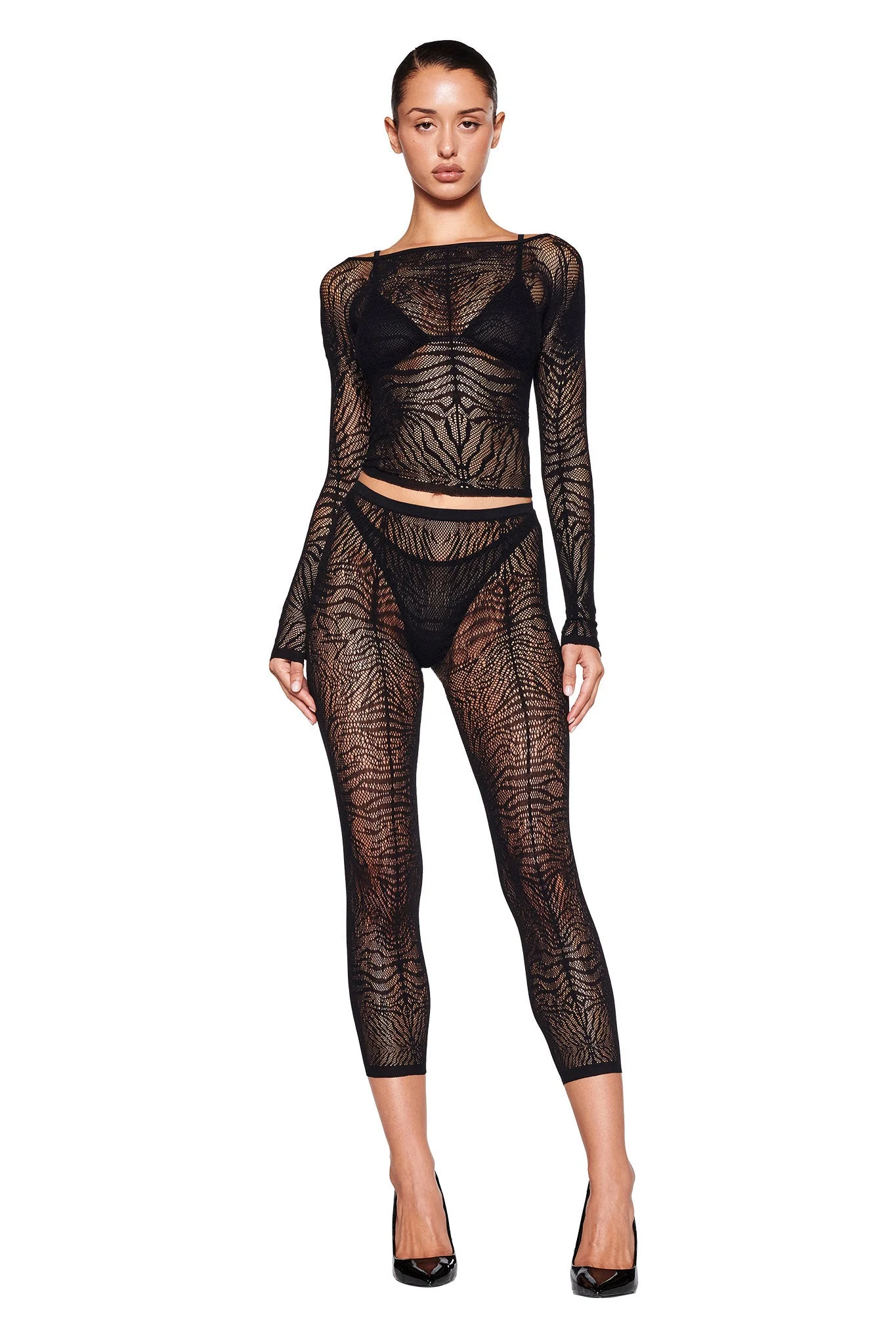SYBIL CAPRI - BLACK : ZEBRA - Image 4