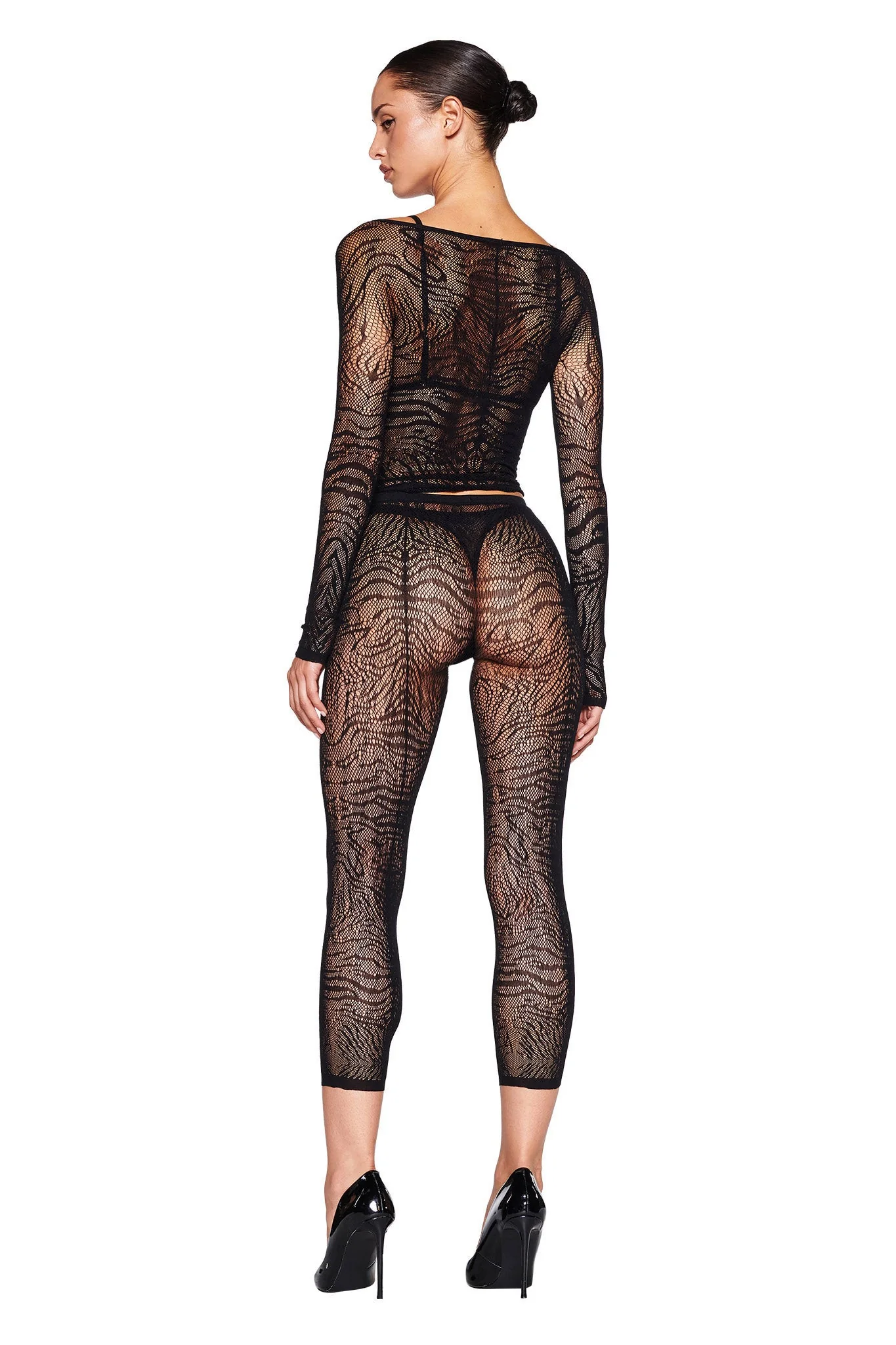 SYBIL TOP - BLACK : ZEBRA - Image 3
