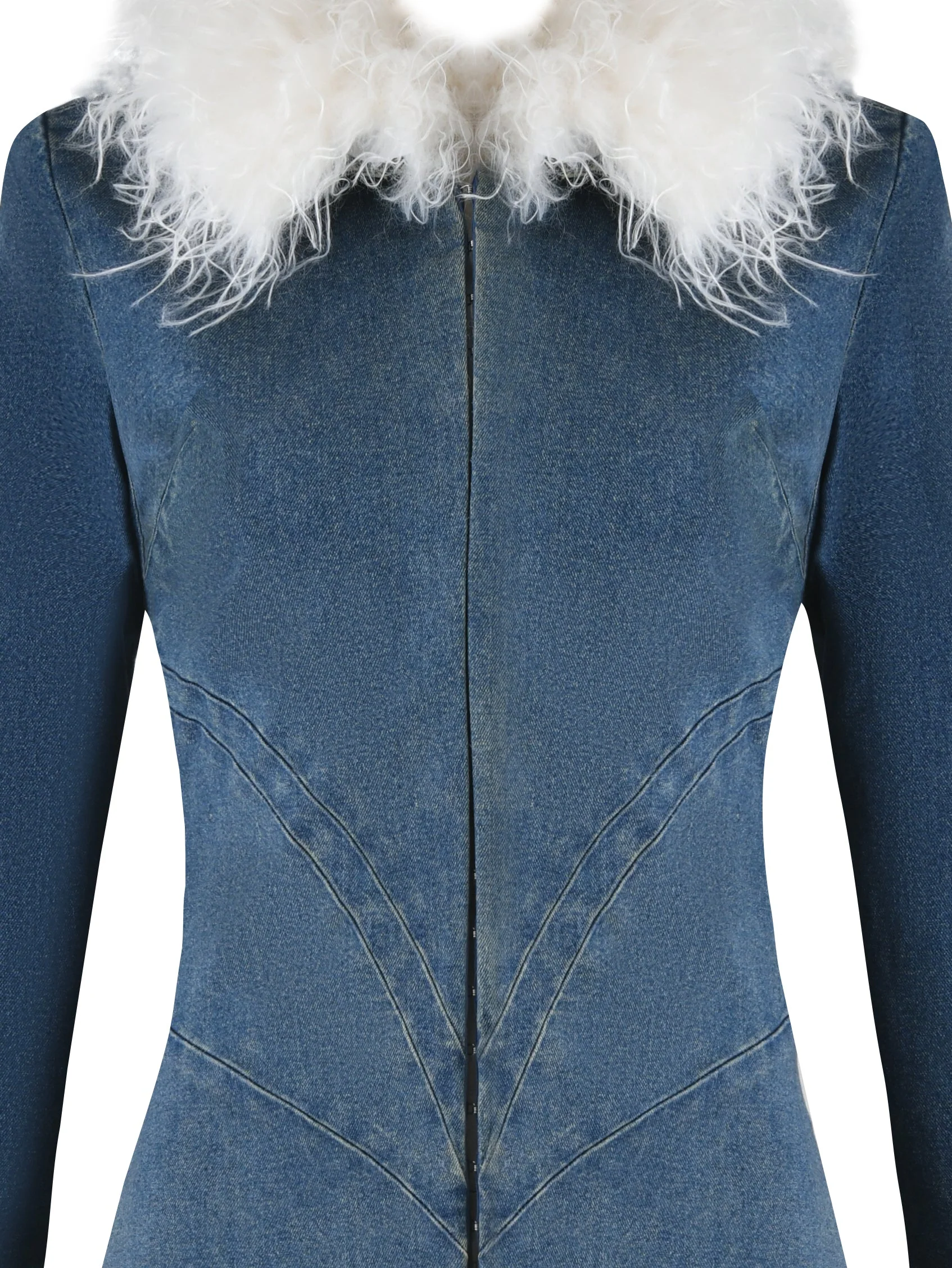 SYLVIE COAT - BLUE :  BLUE DENIM - Image 13