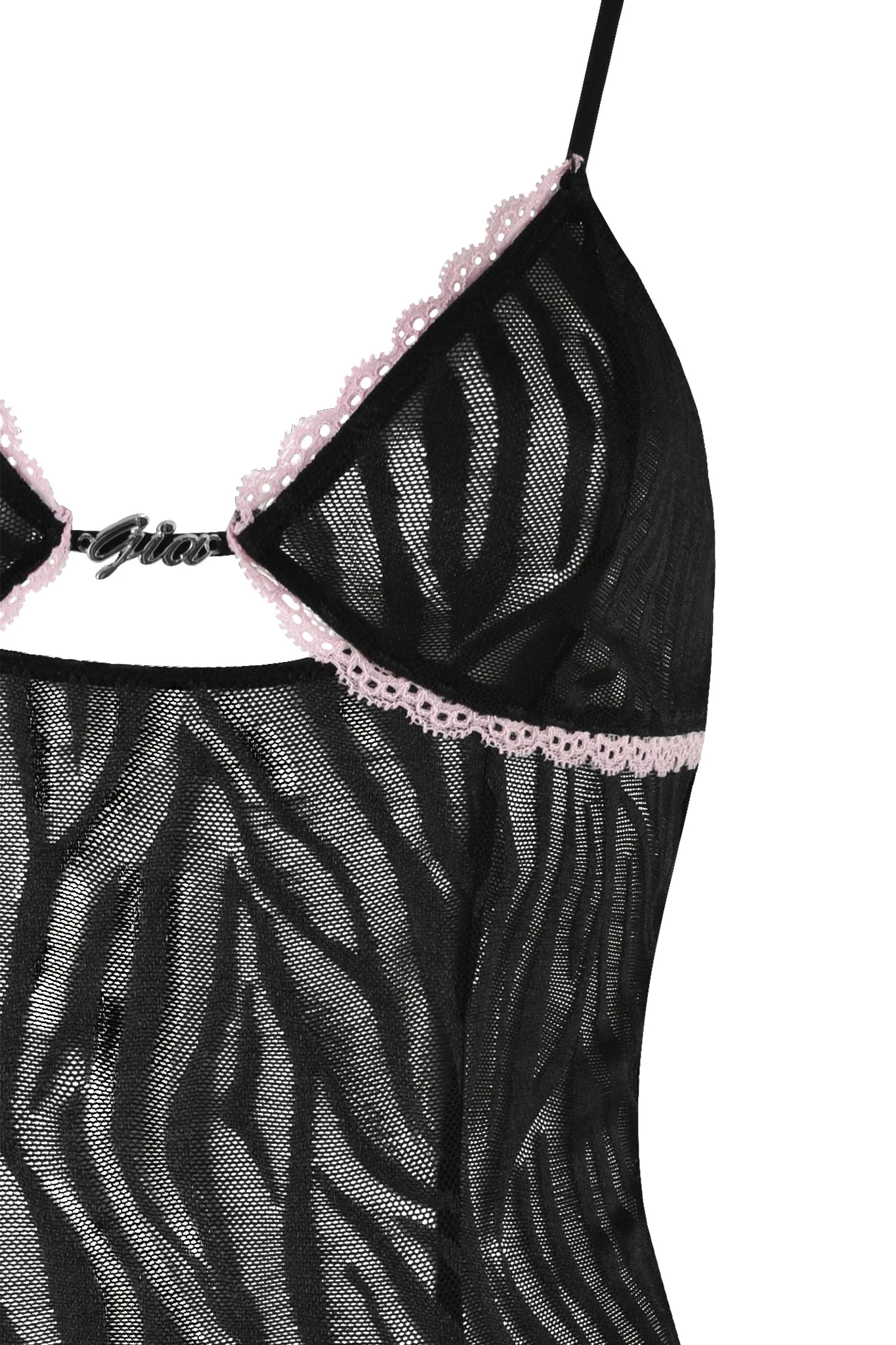 TARAJI SLIP DRESS - BLACK : ZEBRA - Image 6