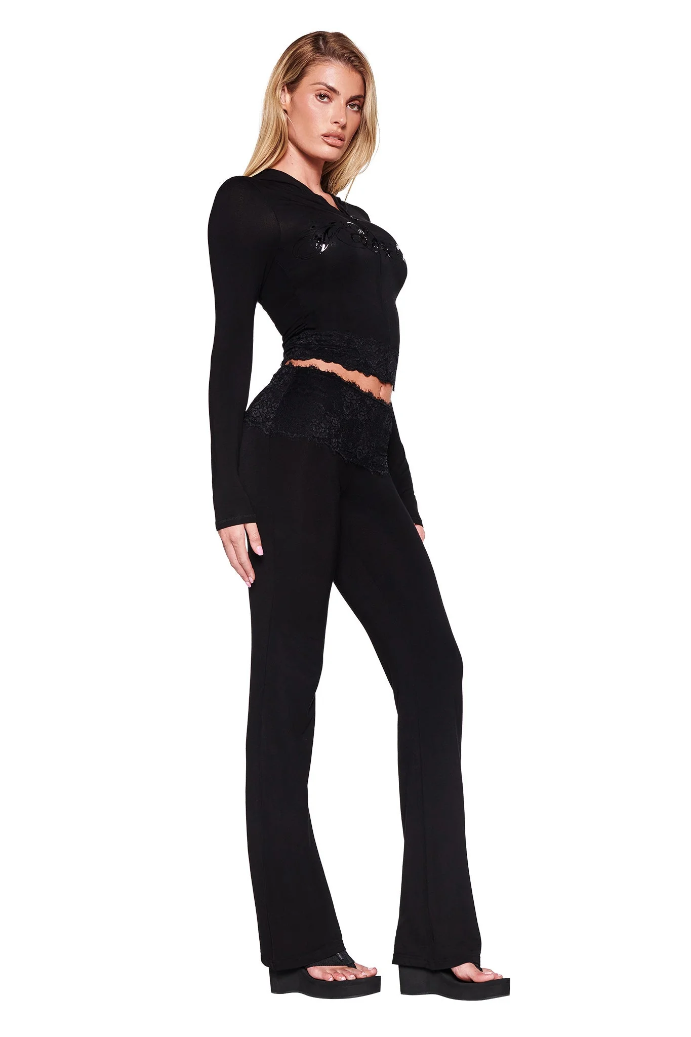 TARSHA JACKET - BLACK : TRUE BLACK - Image 2
