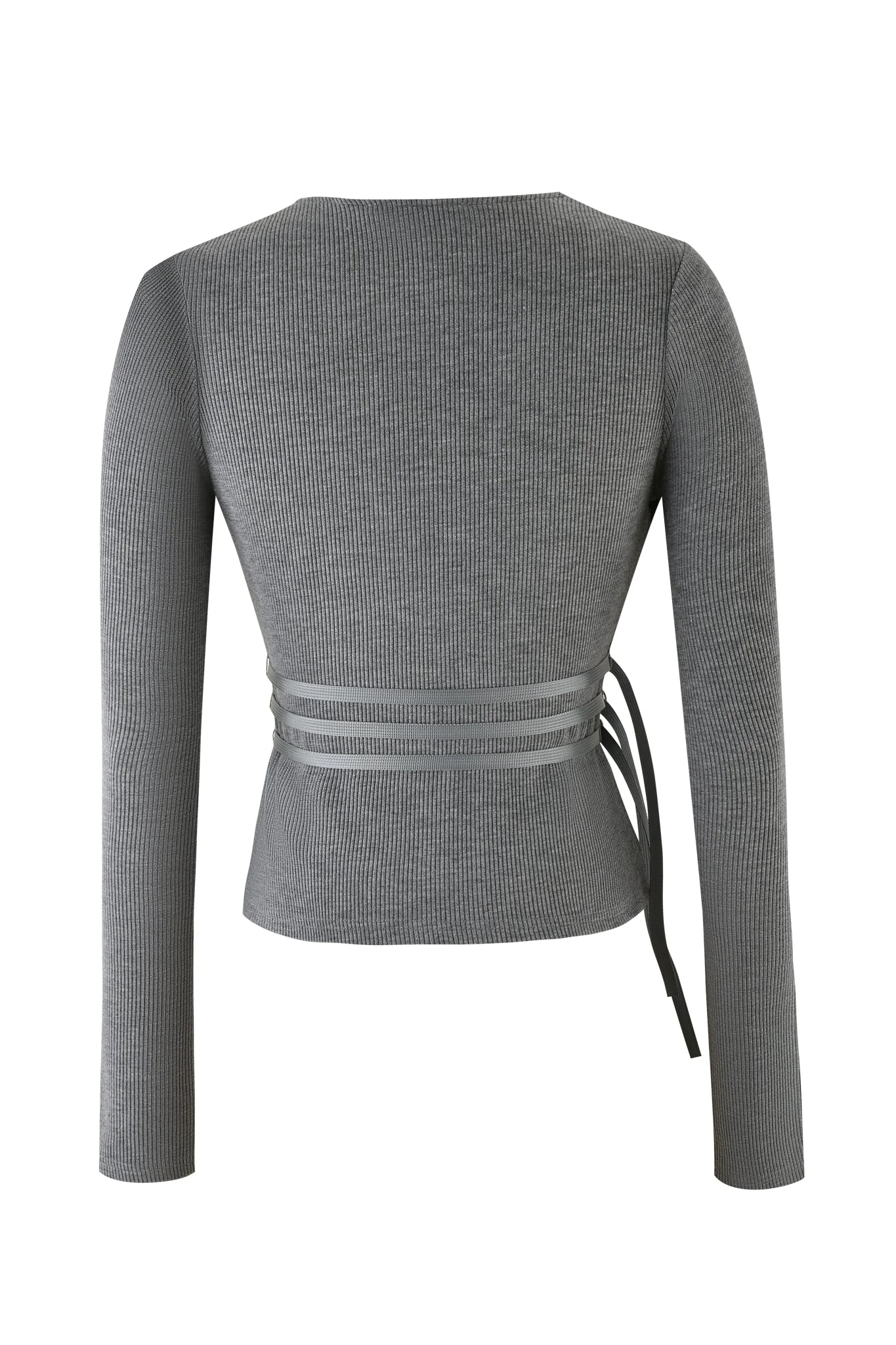 TESSA TOP - GREY : HEATHER GREY - Image 7