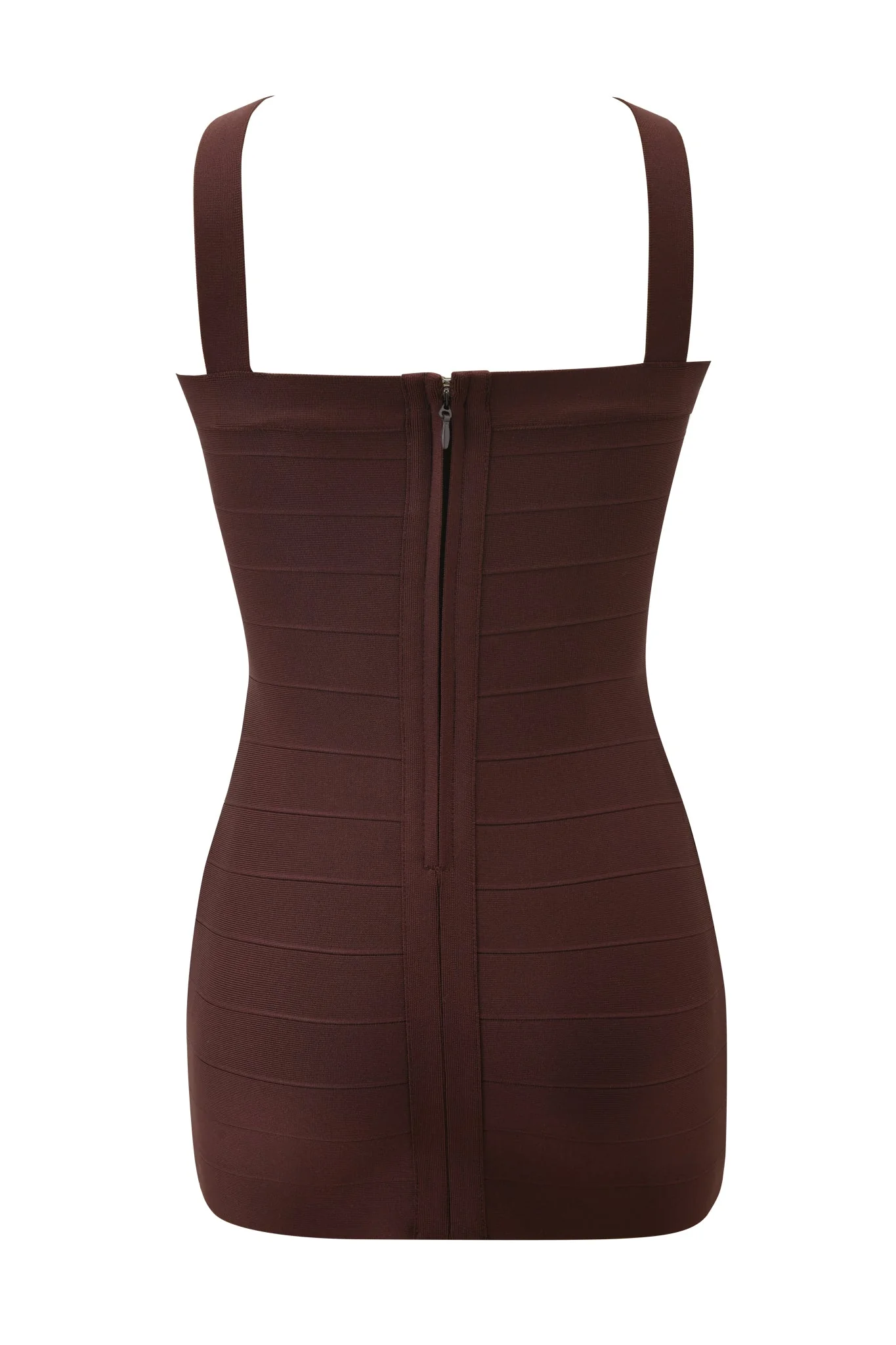 VESPERA BANDAGE MINI DRESS - BROWN - Image 8