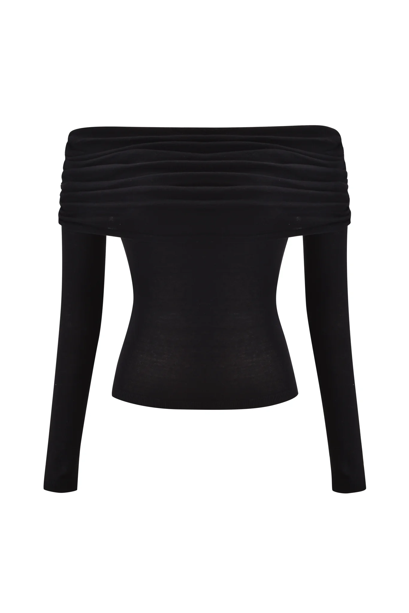 VEYRA LONG SLEEVE TOP - BLACK - Image 8