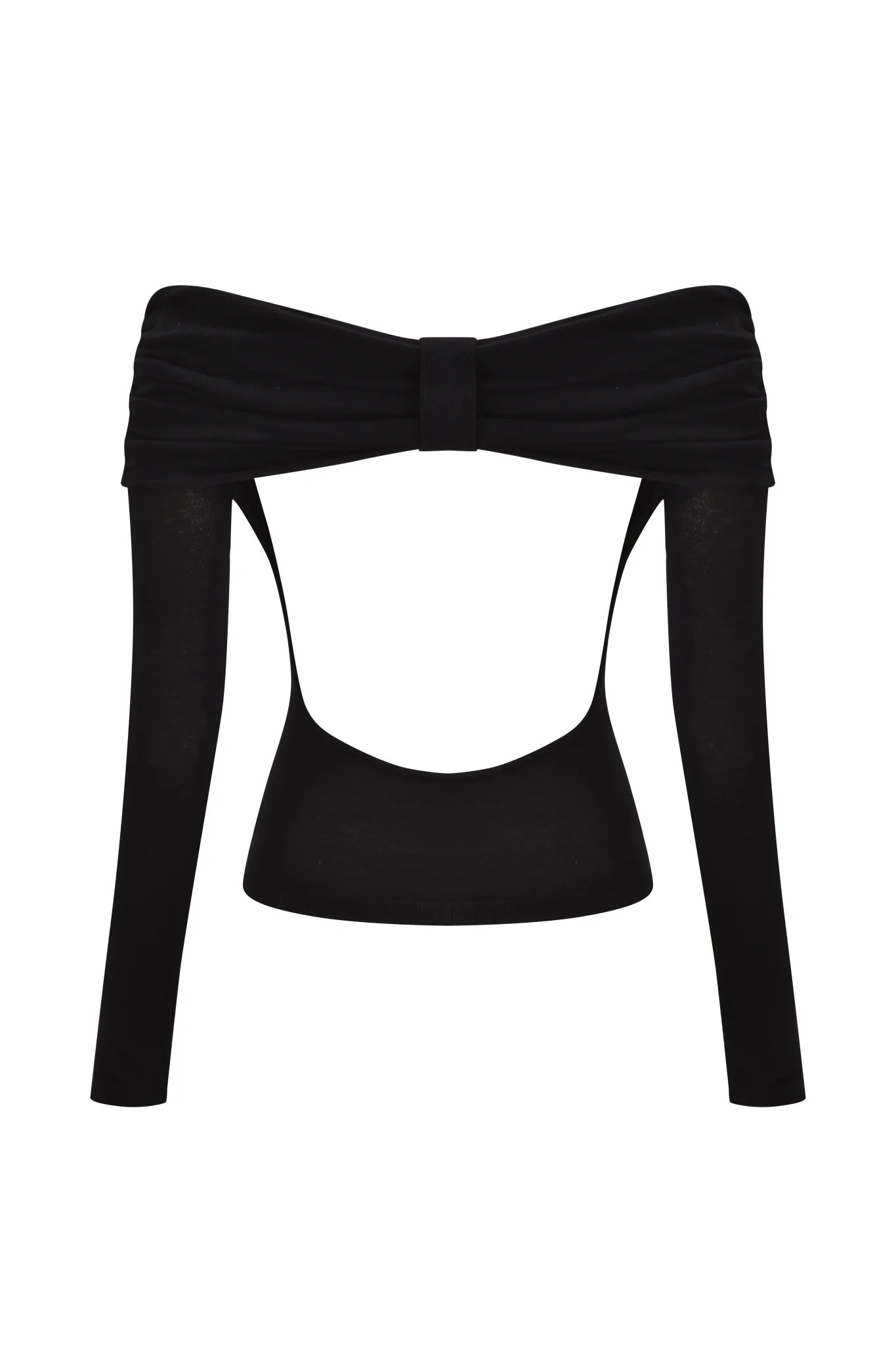 VEYRA LONG SLEEVE TOP - BLACK - Image 9