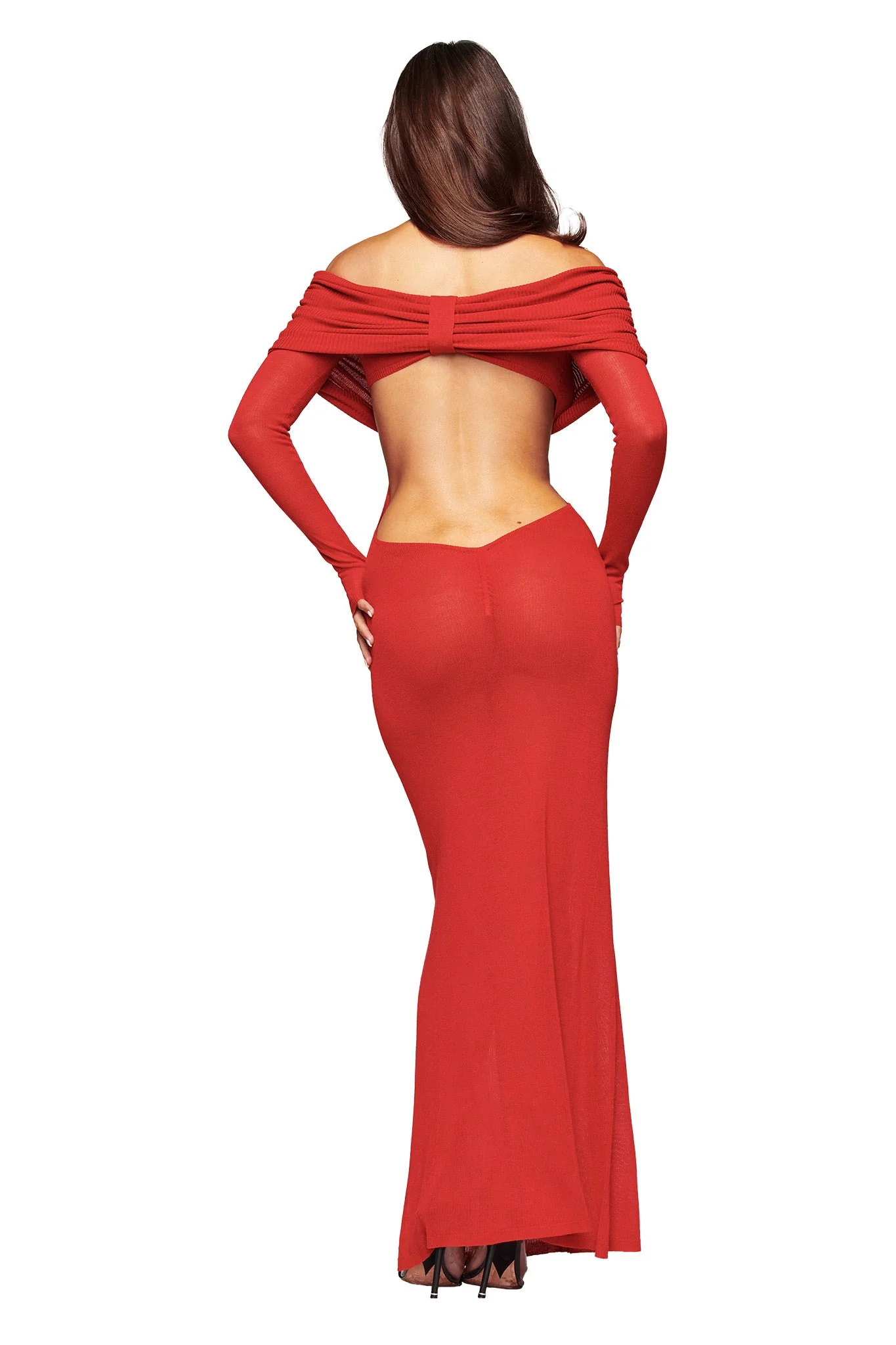 VEYRA MAXI DRESS - RED - Image 4