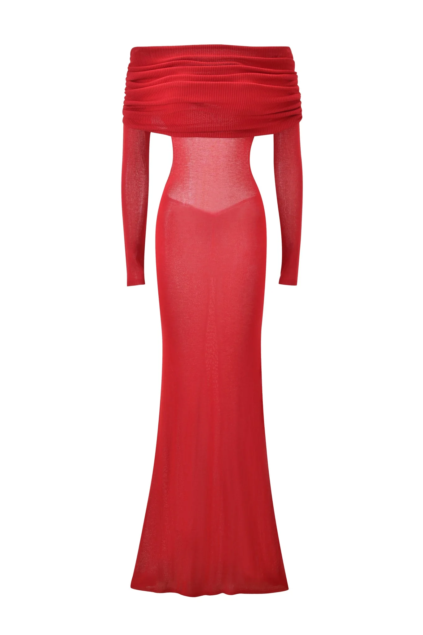 VEYRA MAXI DRESS - RED - Image 5