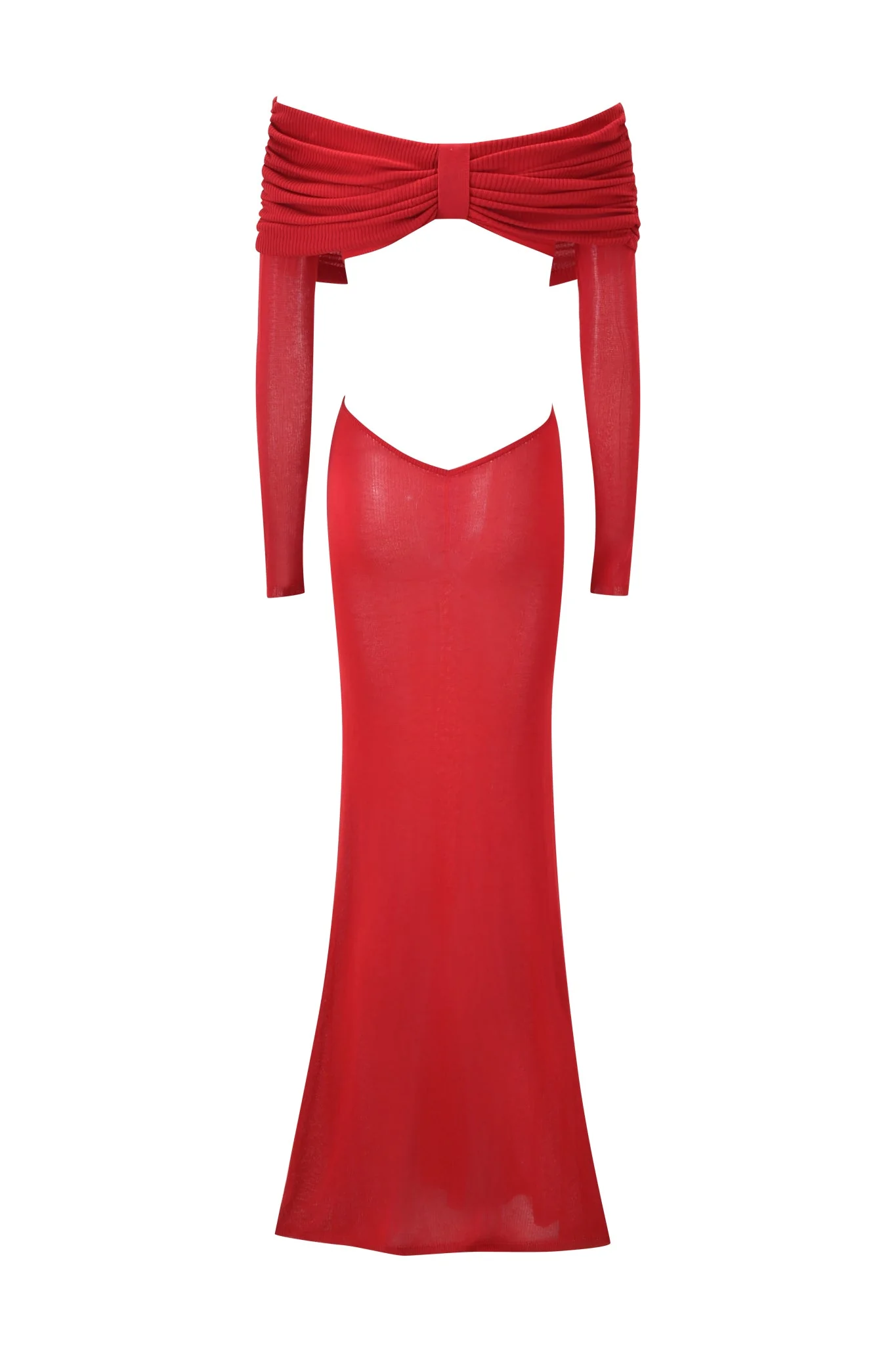 VEYRA MAXI DRESS - RED - Image 6