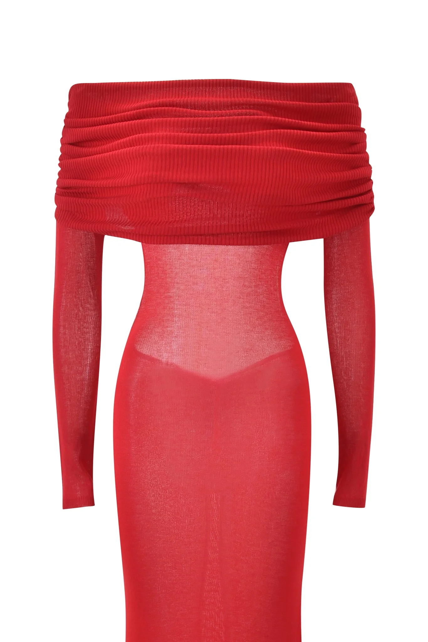 VEYRA MAXI DRESS - RED - Image 7