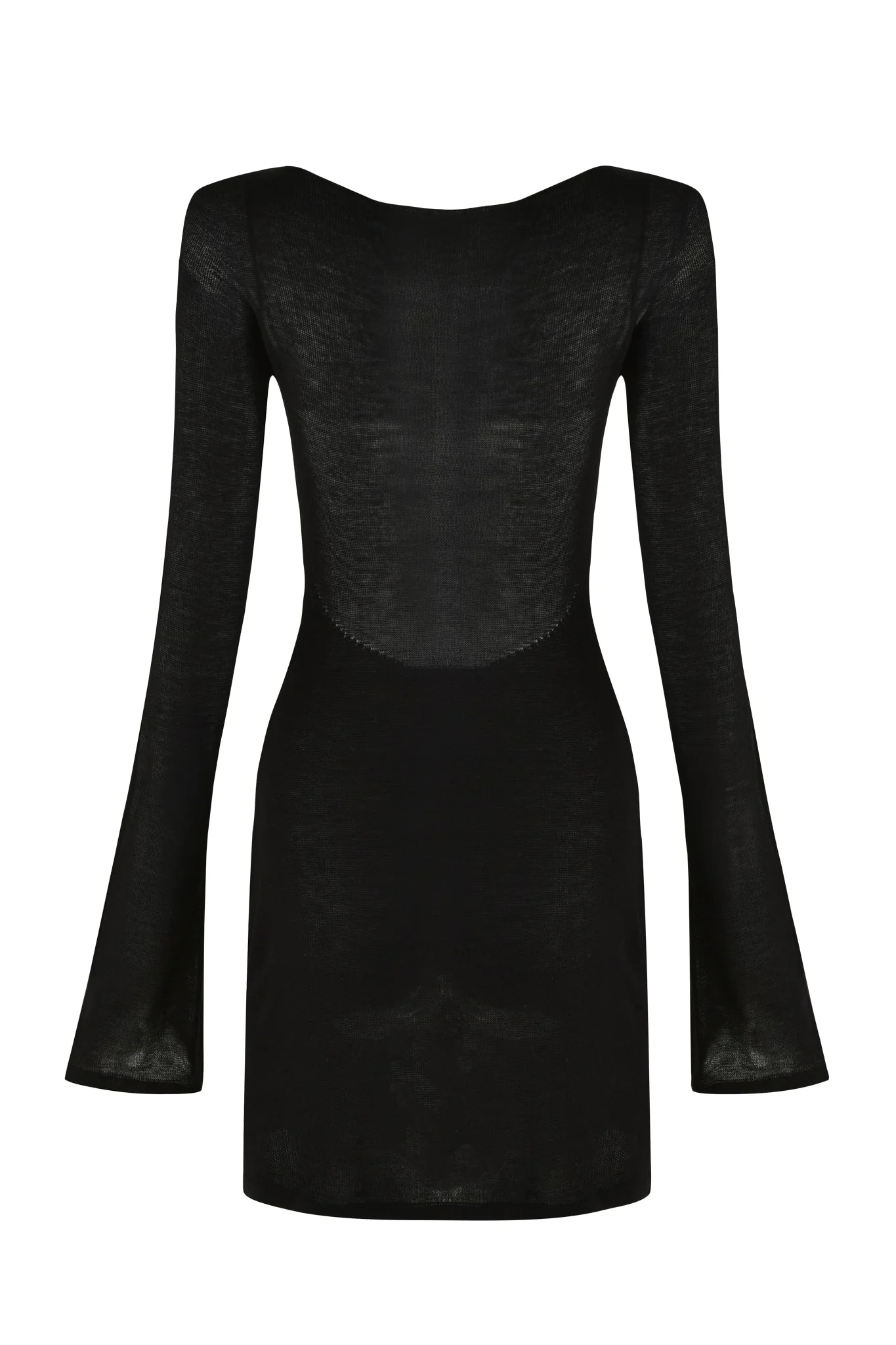 VIOLET KNIT DRESS - BLACK - Image 7