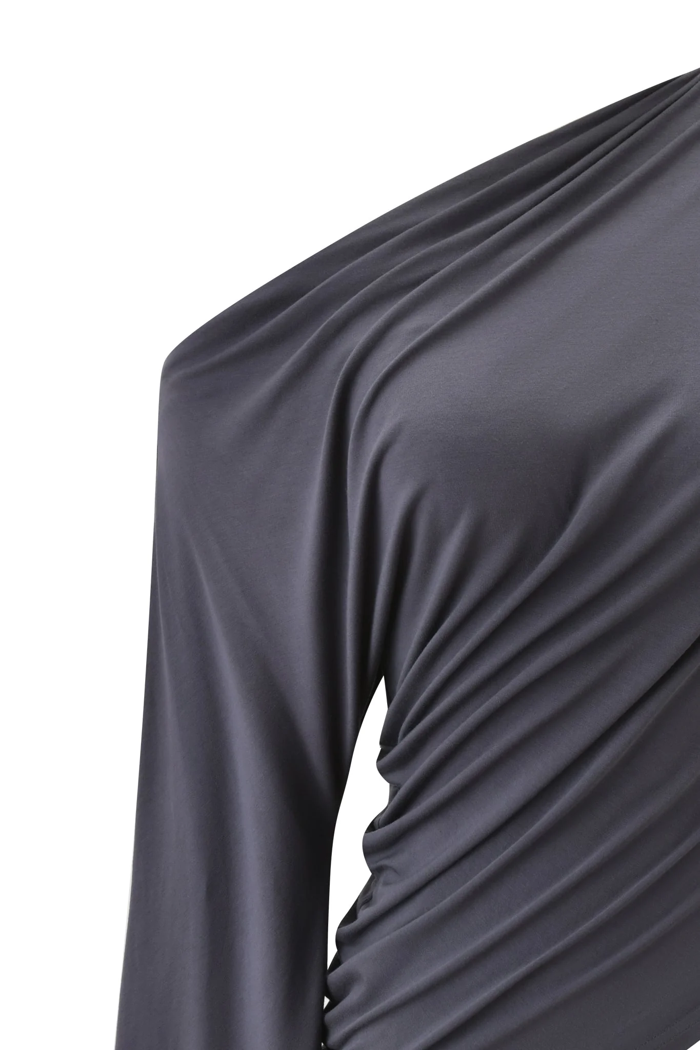 VIOLETTE ASYMMETRICAL TOP - GREY - Image 8
