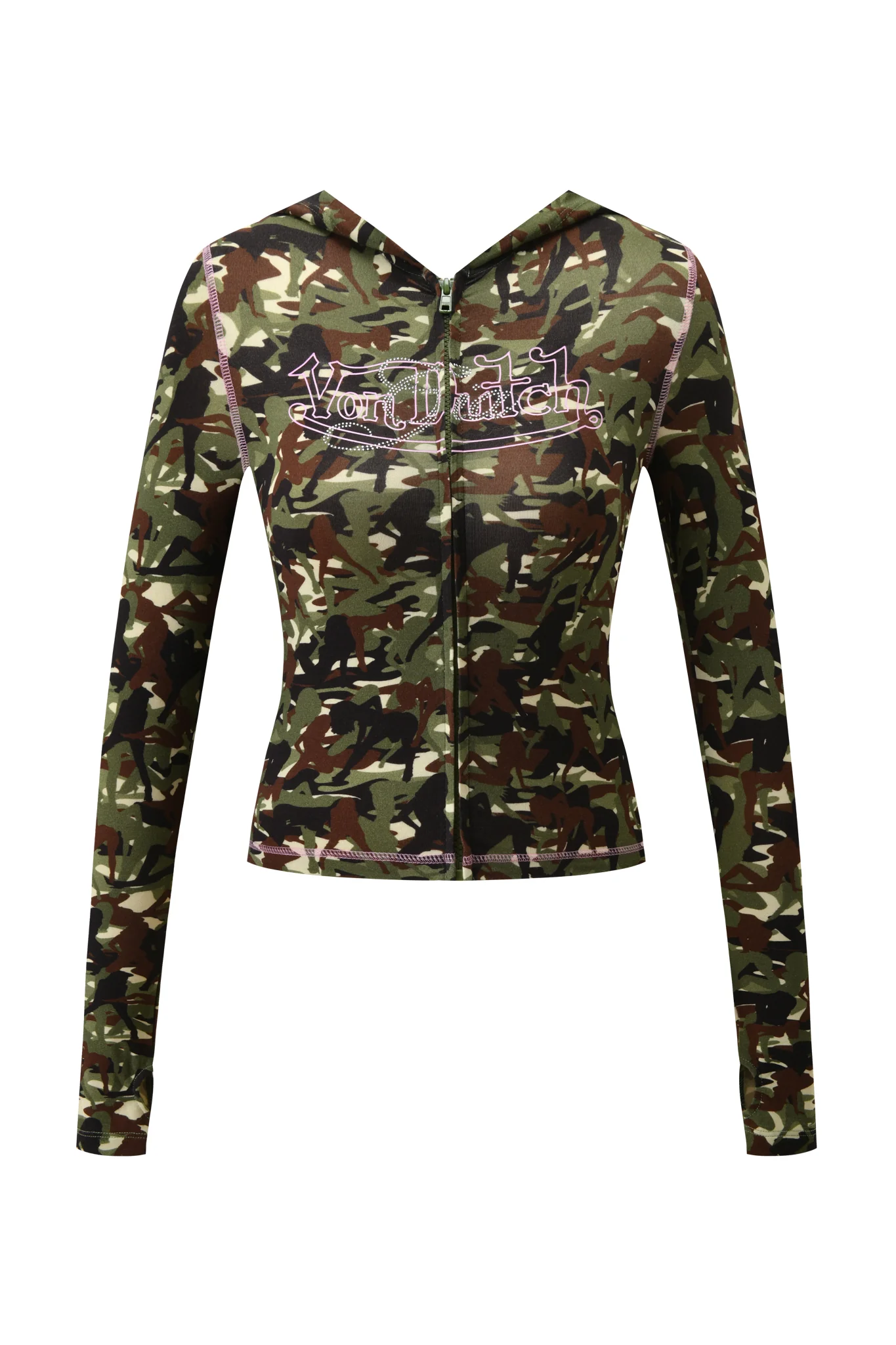 I.AM.GIA X VON DUTCH BLARE HOODIE - GIA GIRL CAMO - Image 11