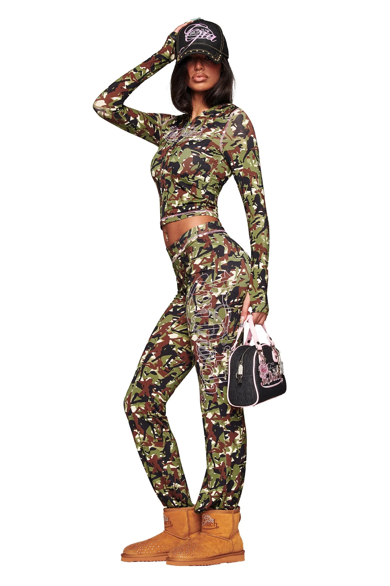 I.AM.GIA X VON DUTCH BLARE HOODIE - GIA GIRL CAMO - Image 3