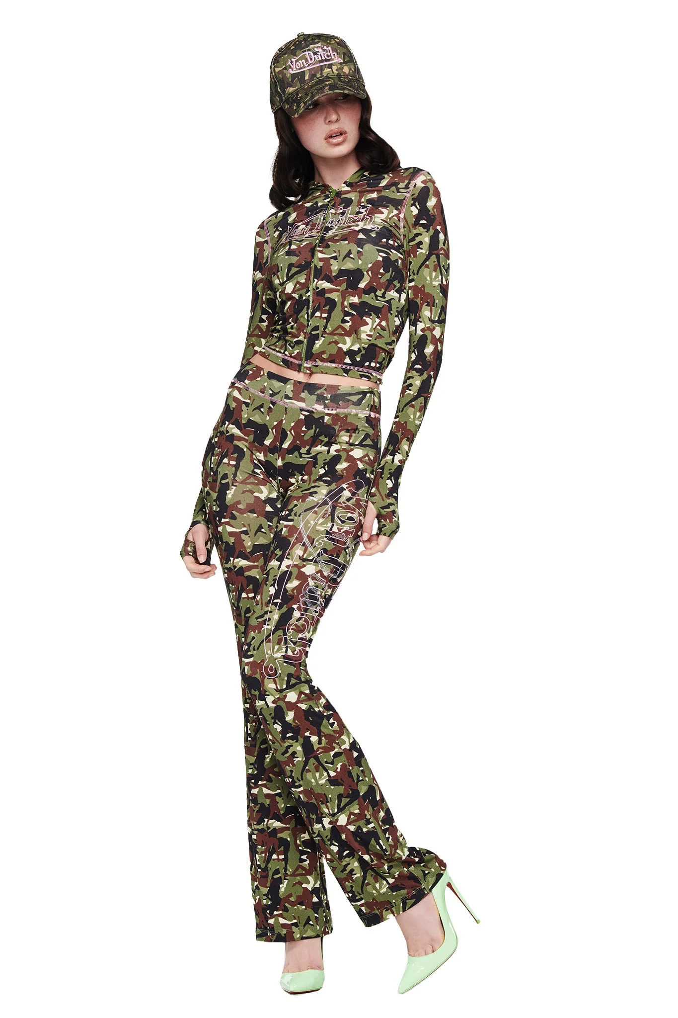 I.AM.GIA X VON DUTCH BLARE TRACKPANT - GIA GIRL CAMO - Image 3