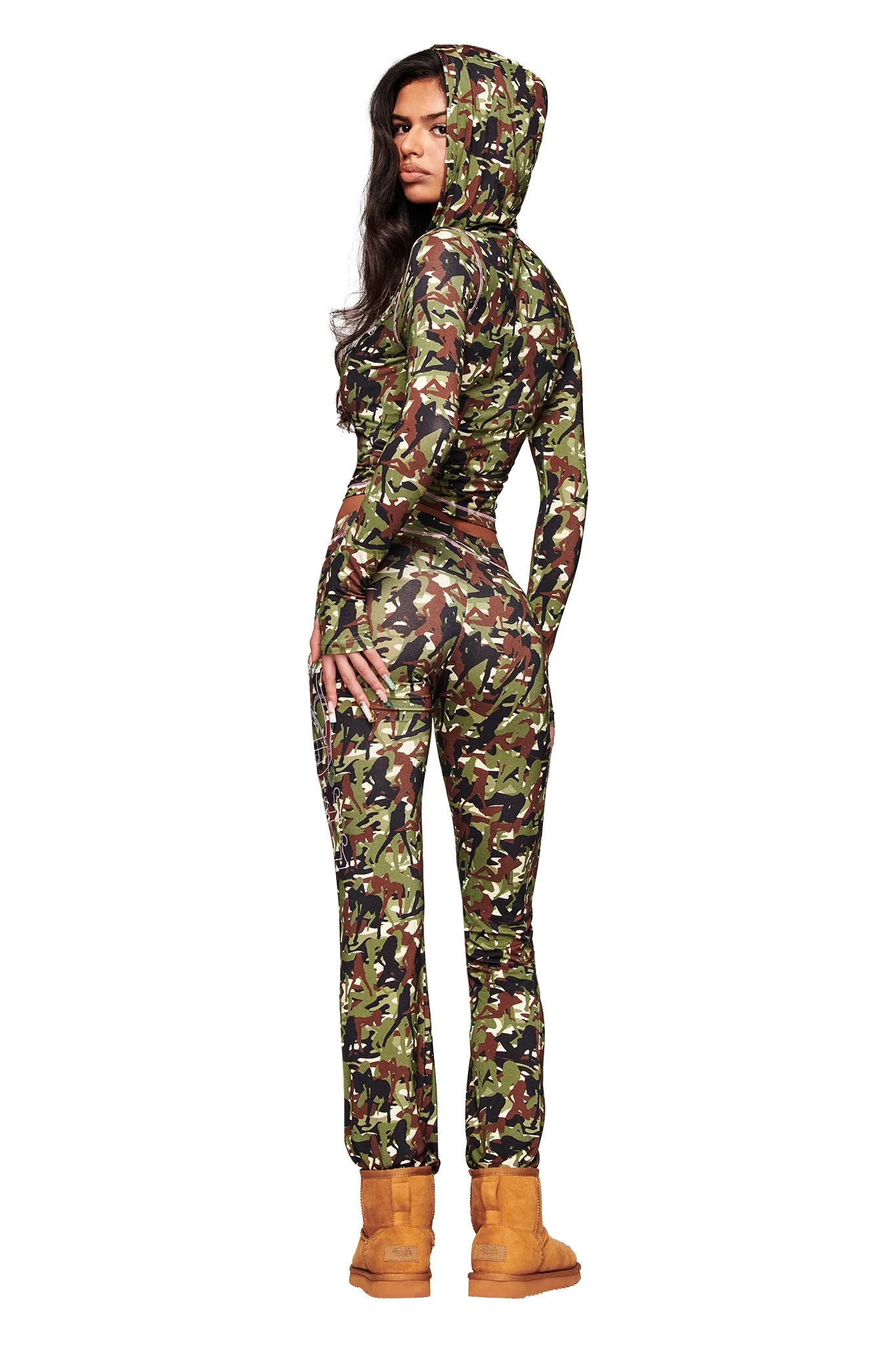 I.AM.GIA X VON DUTCH BLARE TRACKPANT - GIA GIRL CAMO - Image 6