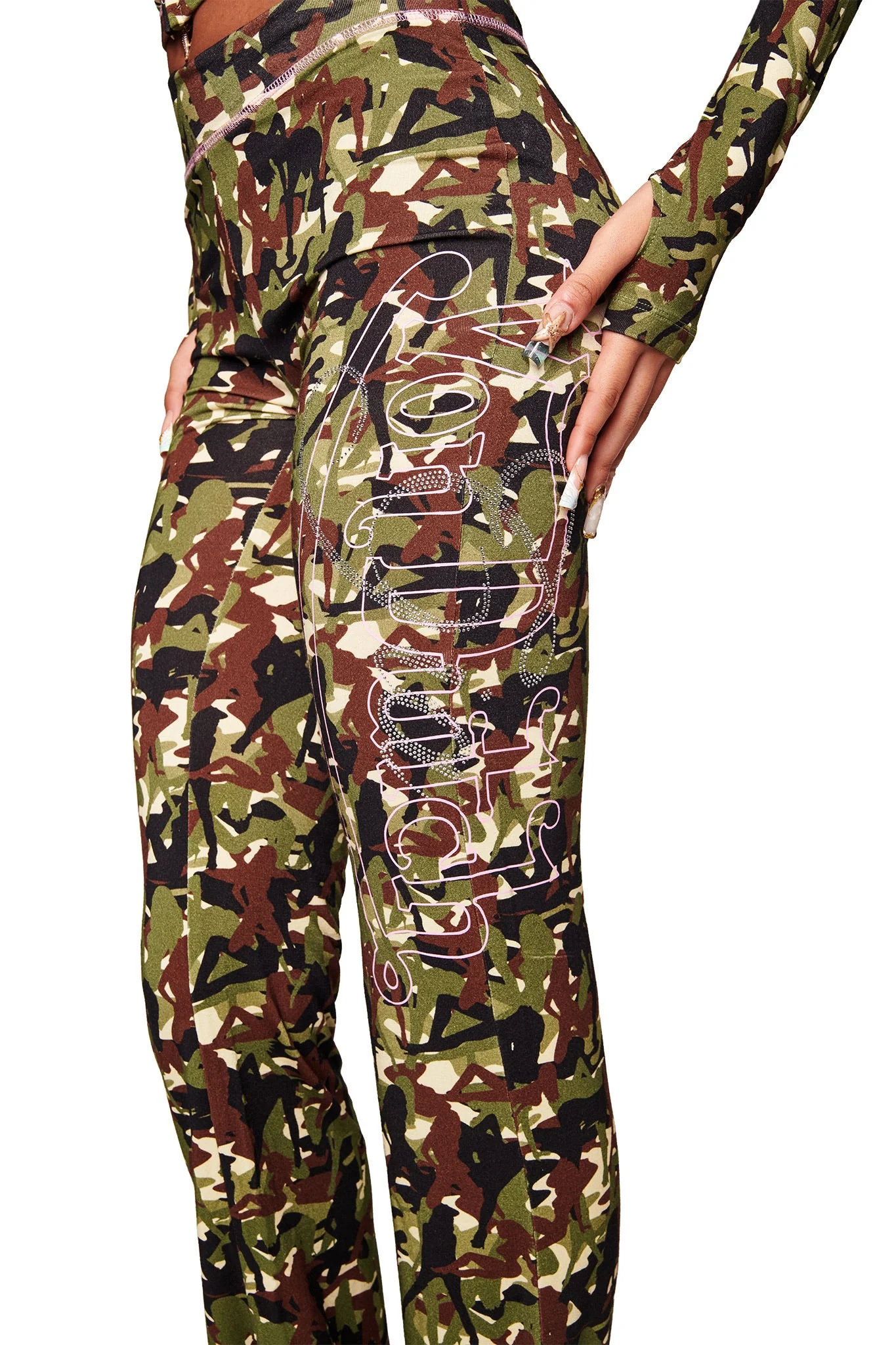 I.AM.GIA X VON DUTCH BLARE TRACKPANT - GIA GIRL CAMO - Image 7