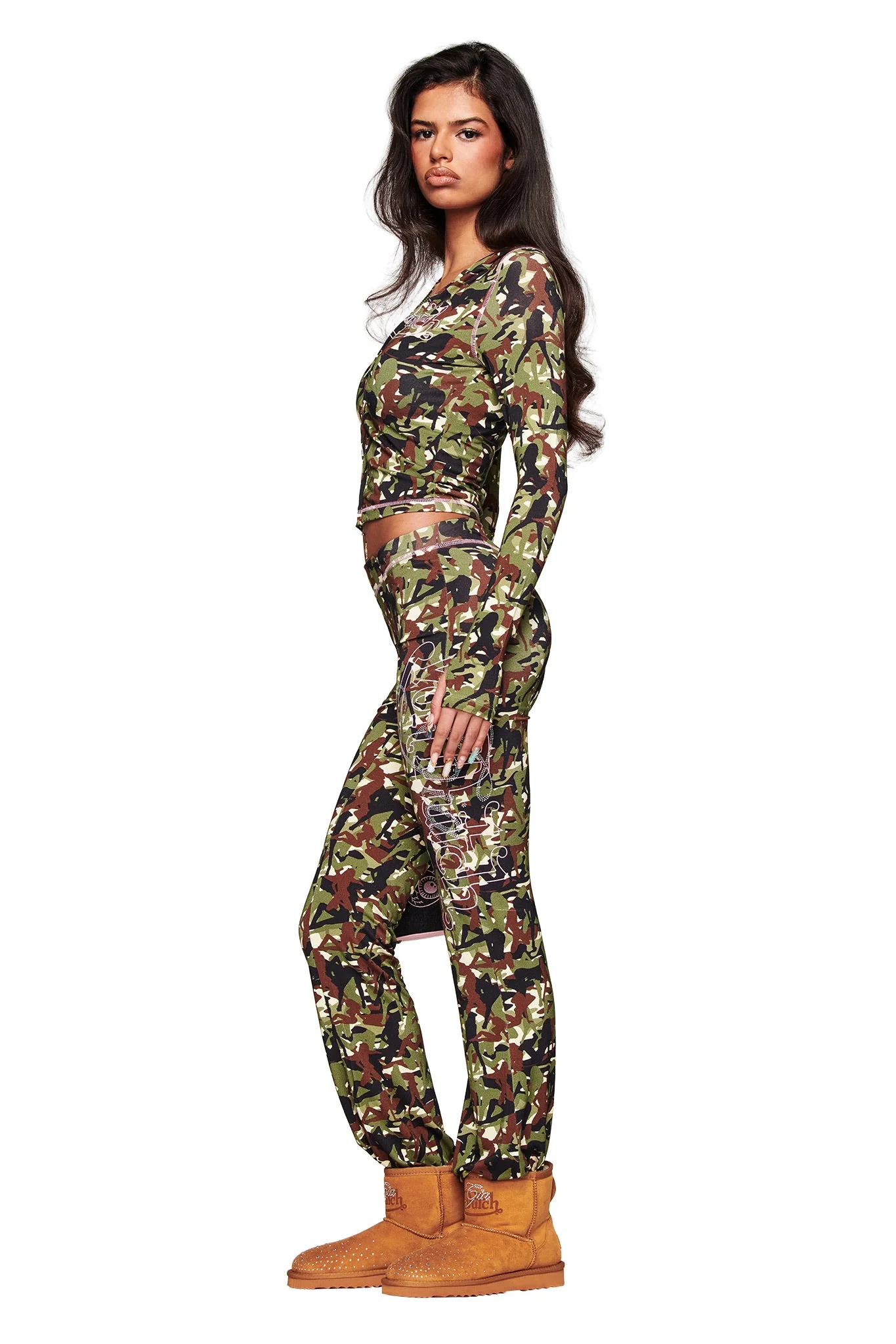 I.AM.GIA X VON DUTCH BLARE TRACKPANT - GIA GIRL CAMO - Image 8