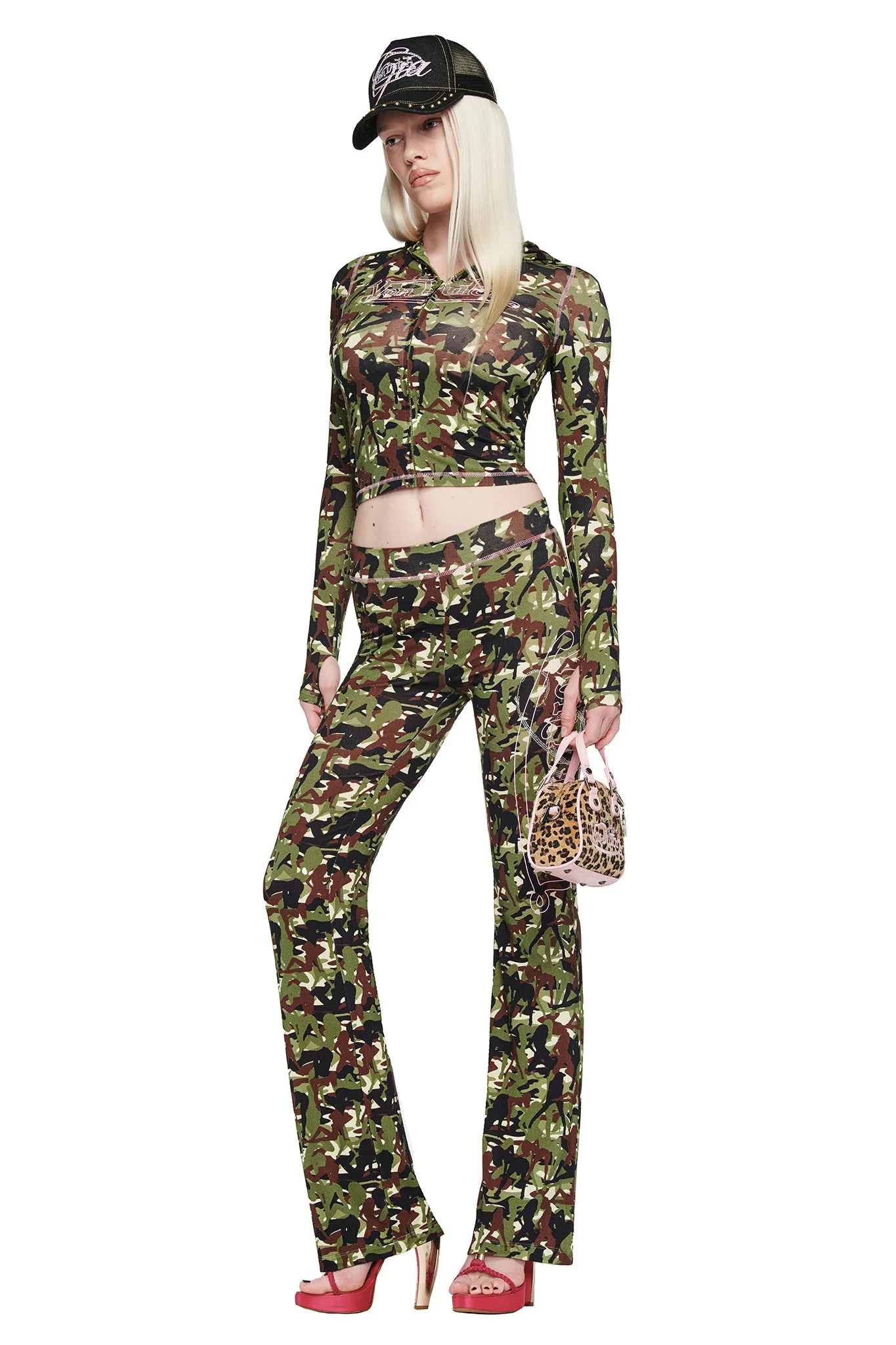 I.AM.GIA X VON DUTCH BLARE TRACKPANT - GIA GIRL CAMO - Image 9