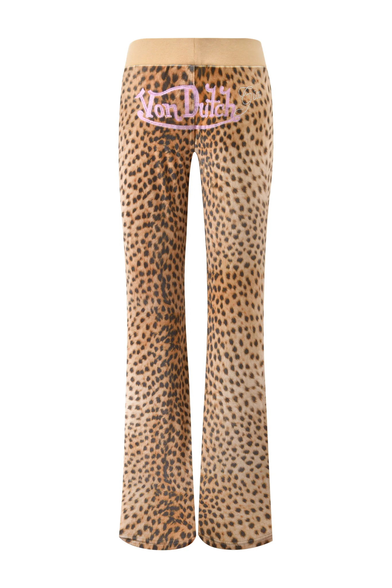 I.AM.GIA X VON DUTCH KAMERON VELOUR TRACKPANT - LEOPARD - Image 9