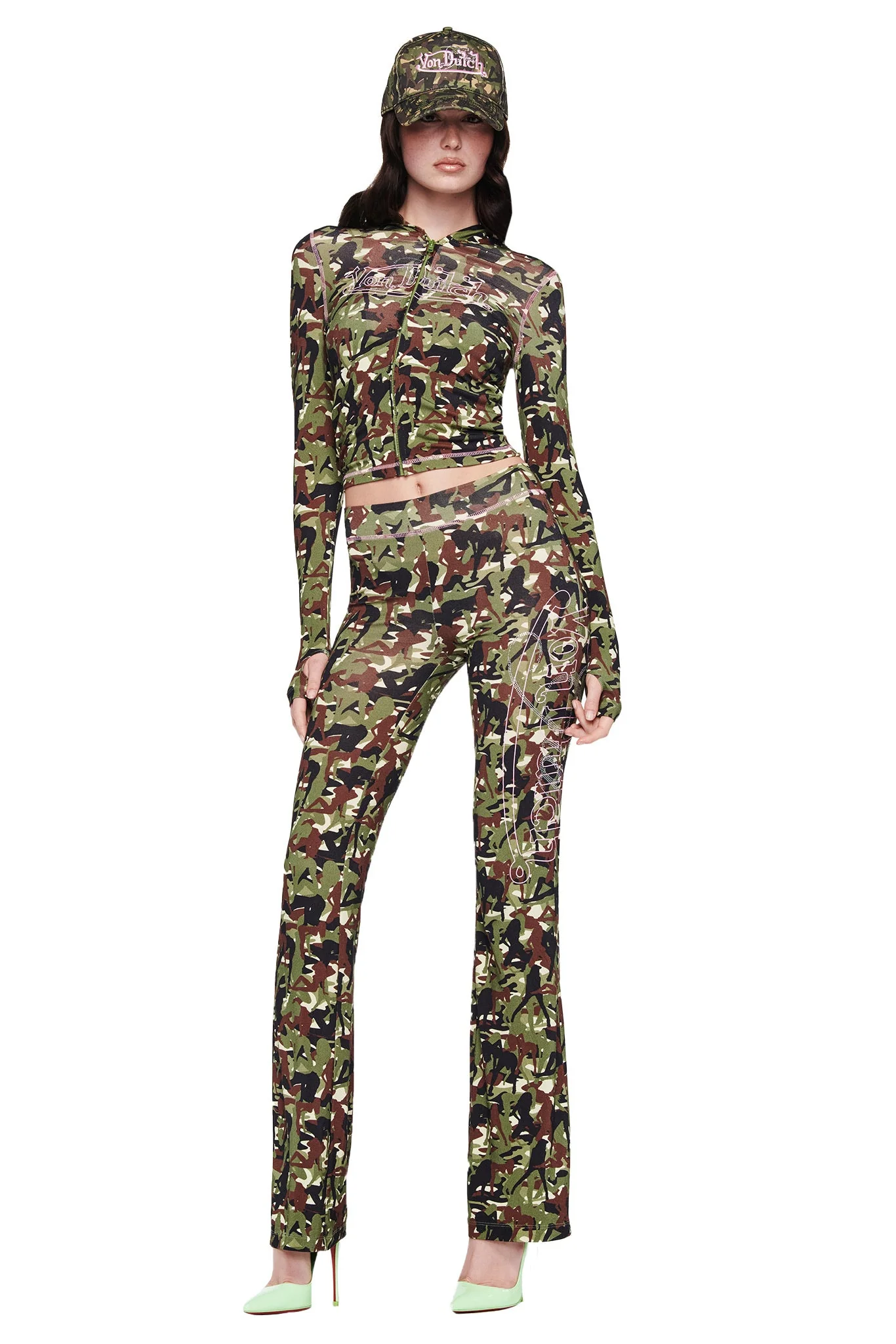 I.AM.GIA X VON DUTCH TRUCKER HAT - GIA GIRL CAMO - Image 5