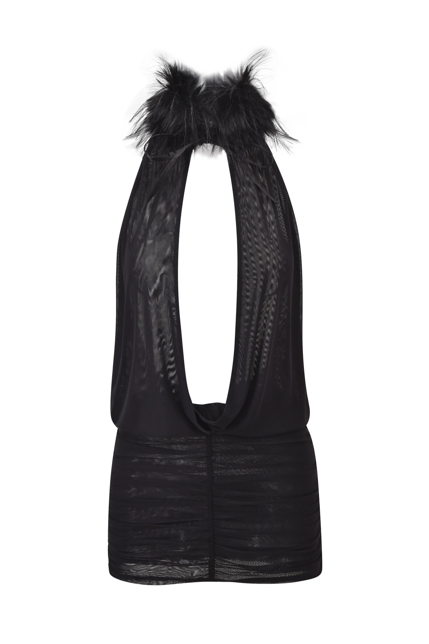 YARA MINI DRESS - BLACK - Image 8