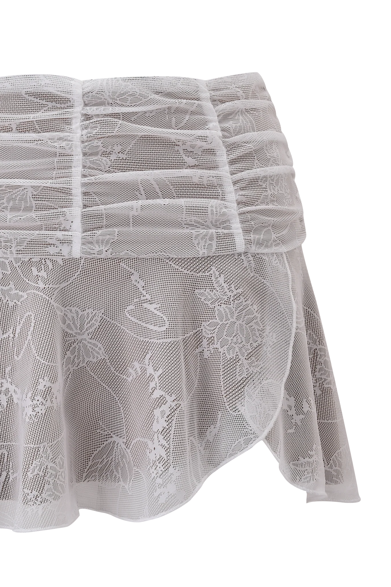 YVETTE SKIRT - WHITE : BUTTERFLY LACE - Image 8