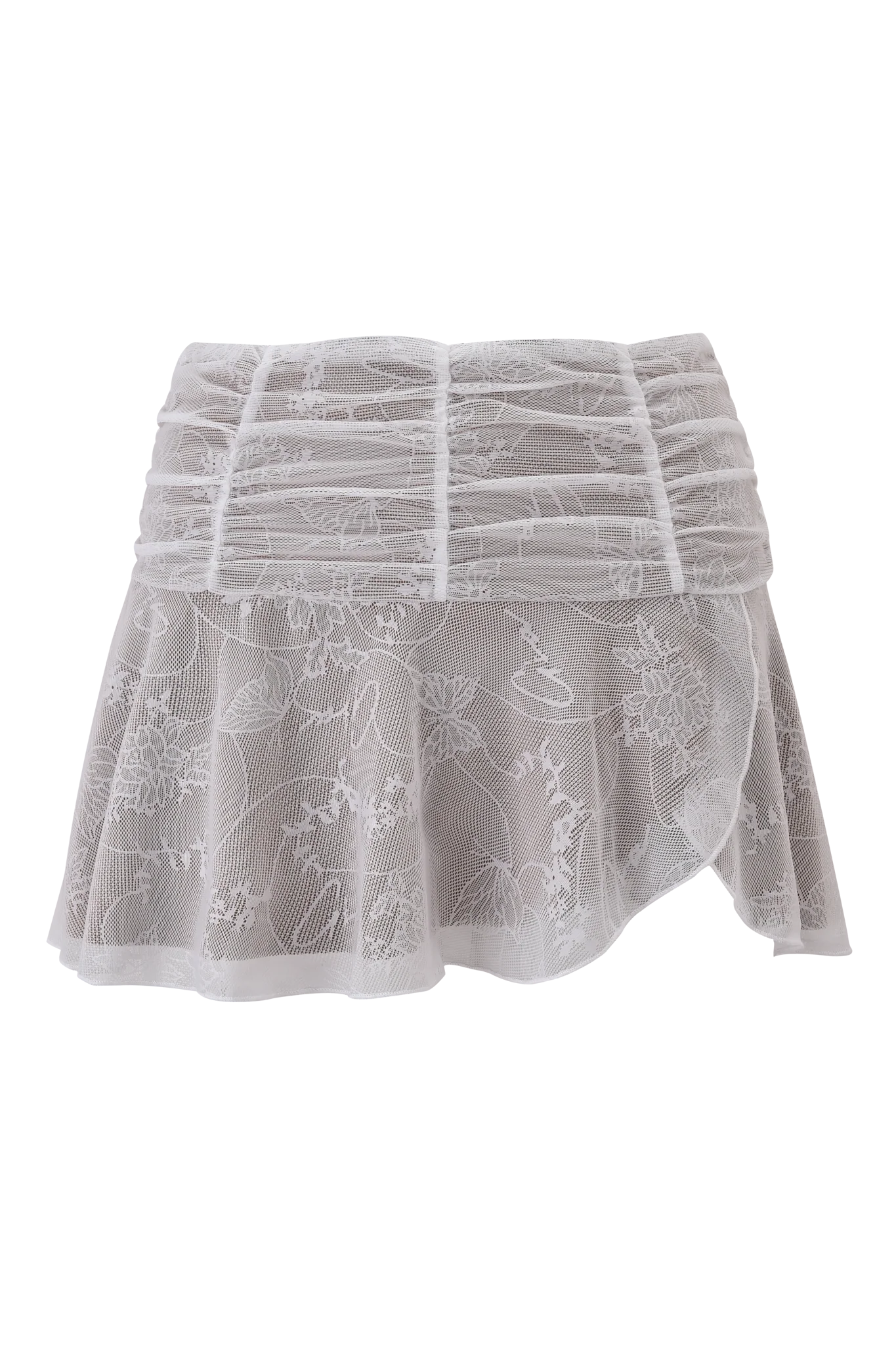 YVETTE SKIRT - WHITE : BUTTERFLY LACE - Image 9