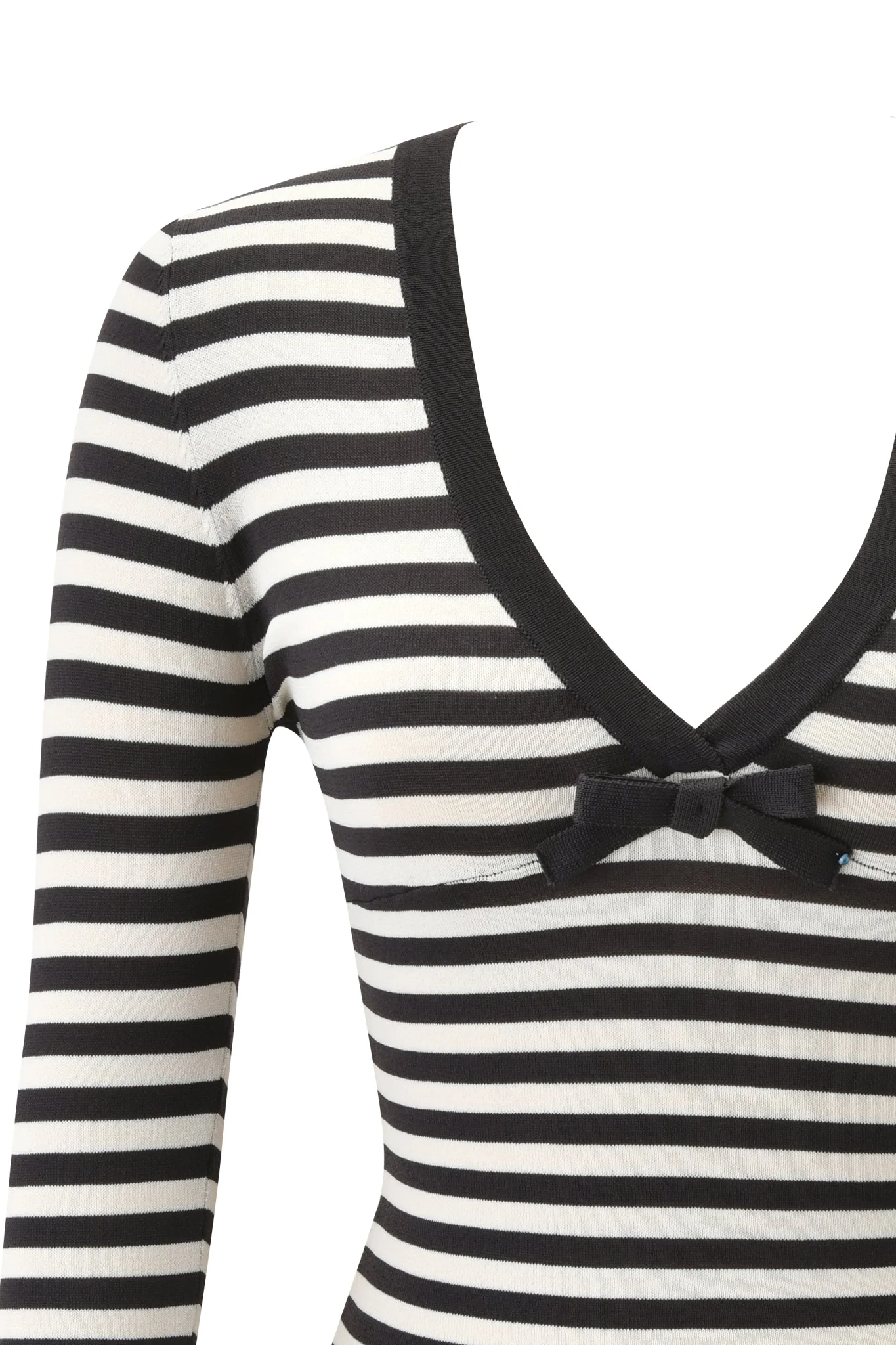 ZINNIA TOP - BLACK AND CREAM - Image 10
