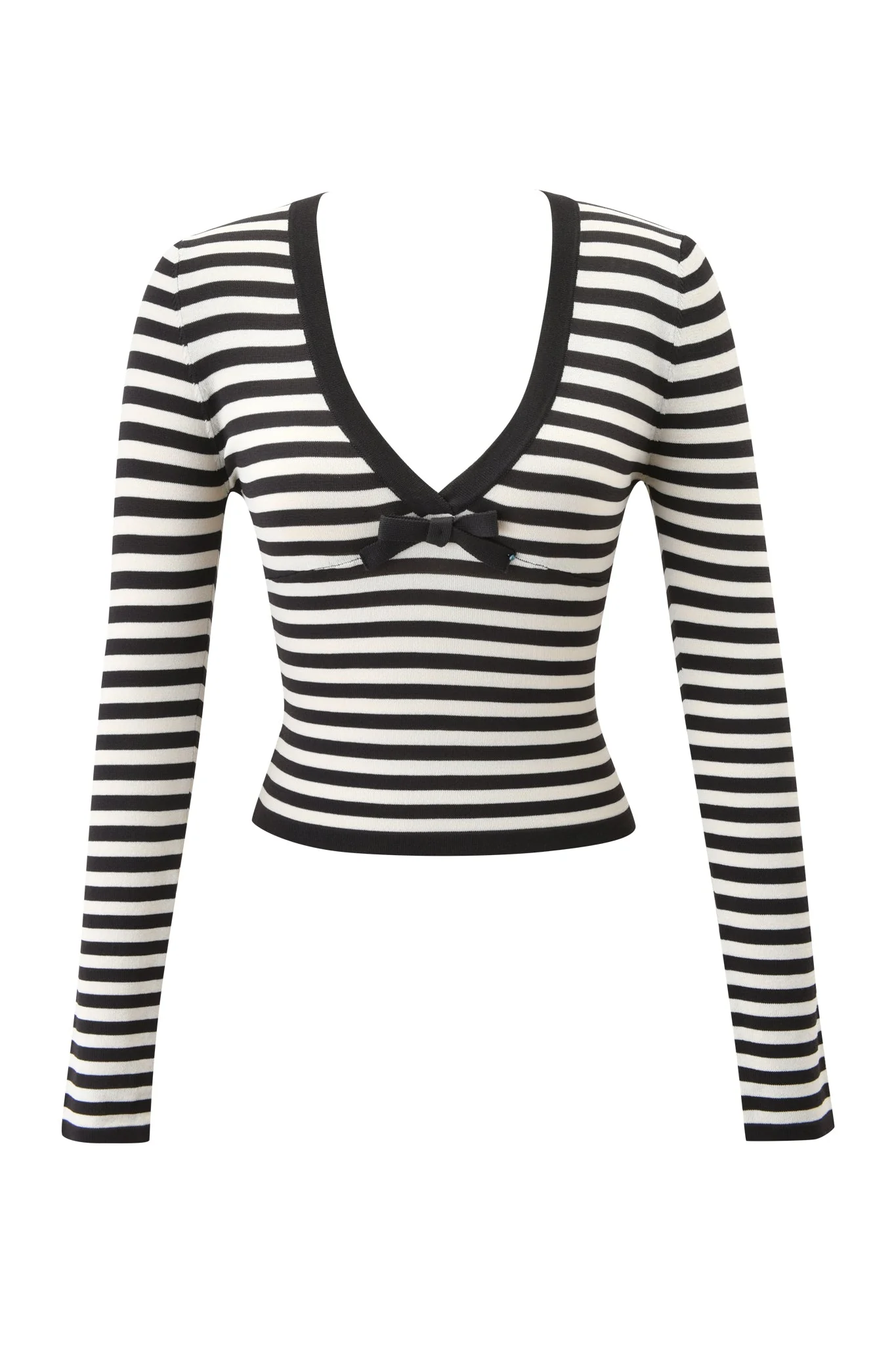 ZINNIA TOP - BLACK AND CREAM - Image 8