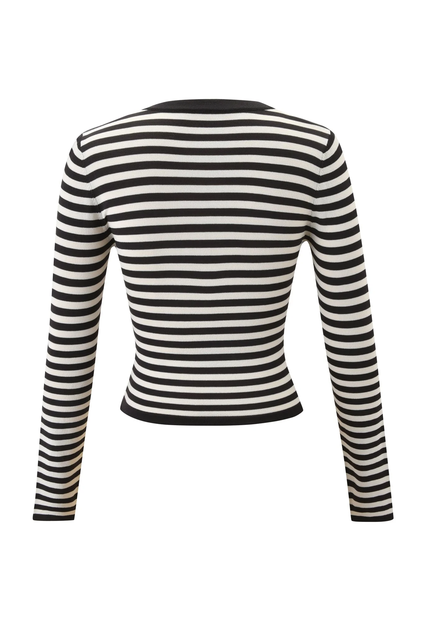 ZINNIA TOP - BLACK AND CREAM - Image 9